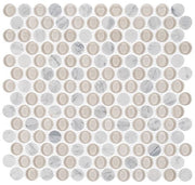Marbello Series MRB3301 Bonbon glass and marble penny rounds