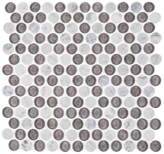 Marbello Series MRB3303 Piccolo glass and marble penny rounds