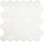 Meringue MGU-9602 Swissel hexagon Recycled Mosaic Tile