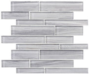 Mist Series Interlocking glass mosaic tile MSTS4281 Kelvin Mist