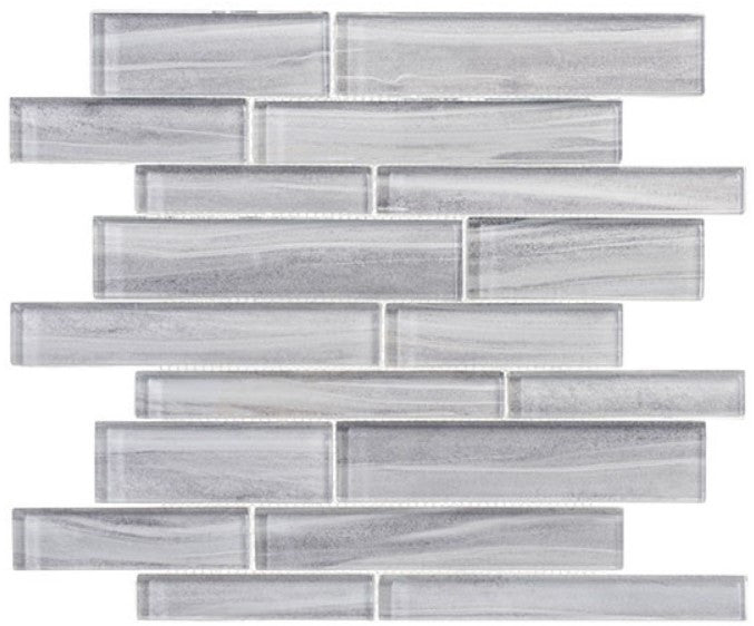 Mist Series Interlocking glass mosaic tile MSTS4281 Kelvin Mist