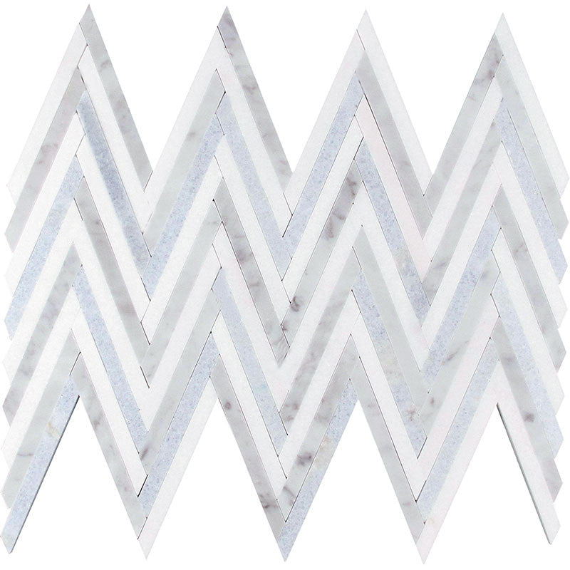 Mykonos Series MKN-02 Arcadia Chevron mosaic Tile