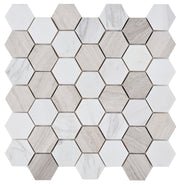 NB124 Volkas Haisa Marble Hexagon Mosaic