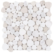 NB273 Sliced Pebble Loft Marble Mosaic Tile