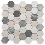 NB3318 Beach 2 x 2 hexagon Marble Mosaic tile at BELK Tile