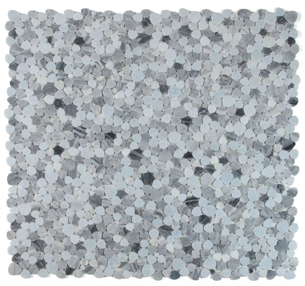 NB3672 Sliced Pebble Cliff Marble Mosaic 9 sheets together