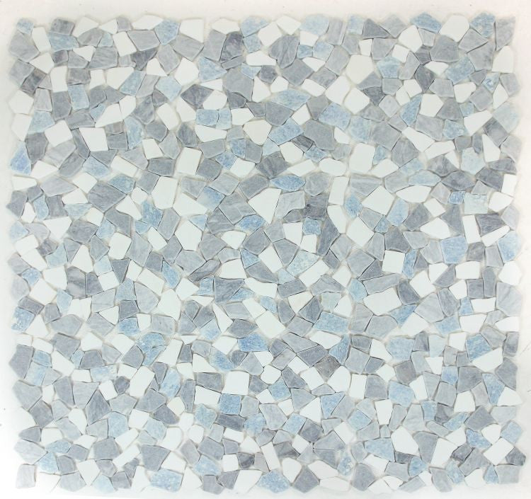 NB3764 Broken pebble Blue Ocean 9 sheets together
