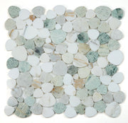 NB3912 Sliced Pebble Spring Marble Mosaic Tile