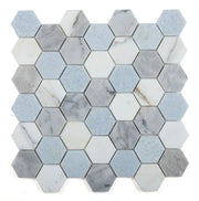 NB4101 Livid 2 x 2 Hexagon Marble Mosaic at BELK Tile