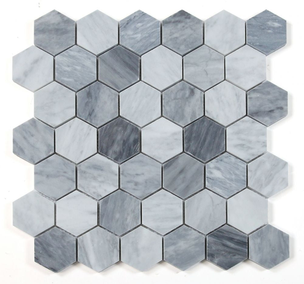 NB4102 Italian Grey 2 x 2 Honed Marble Mosaic
