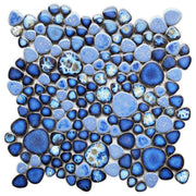 NB4149 Azure Pebble Mosaic Tile