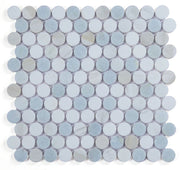 NB4221 Sky Penny Round Marble Mosaic at BELK Tile