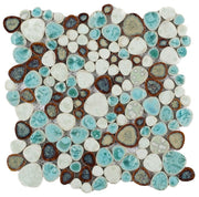 NB430 Grass Pebble Mosaic Tile