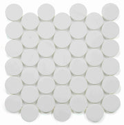 NB4443 Large Penny Round Dolomite Homed Marble Mosaic