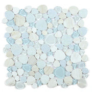 NB4633 Marina Glass and Stone Pebble Mosaic Tile