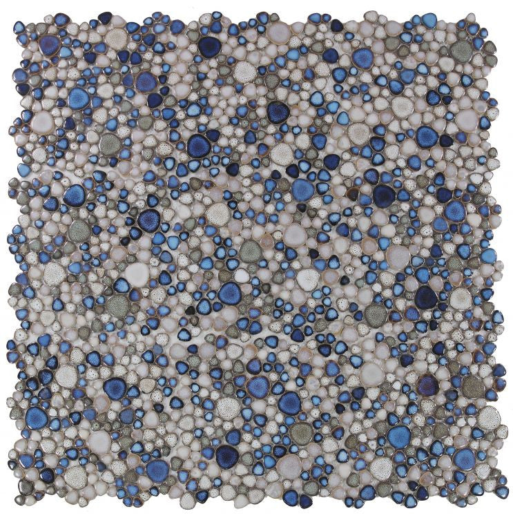 NB743 Atlas Pebble Mosaic Tile 9 sheets together
