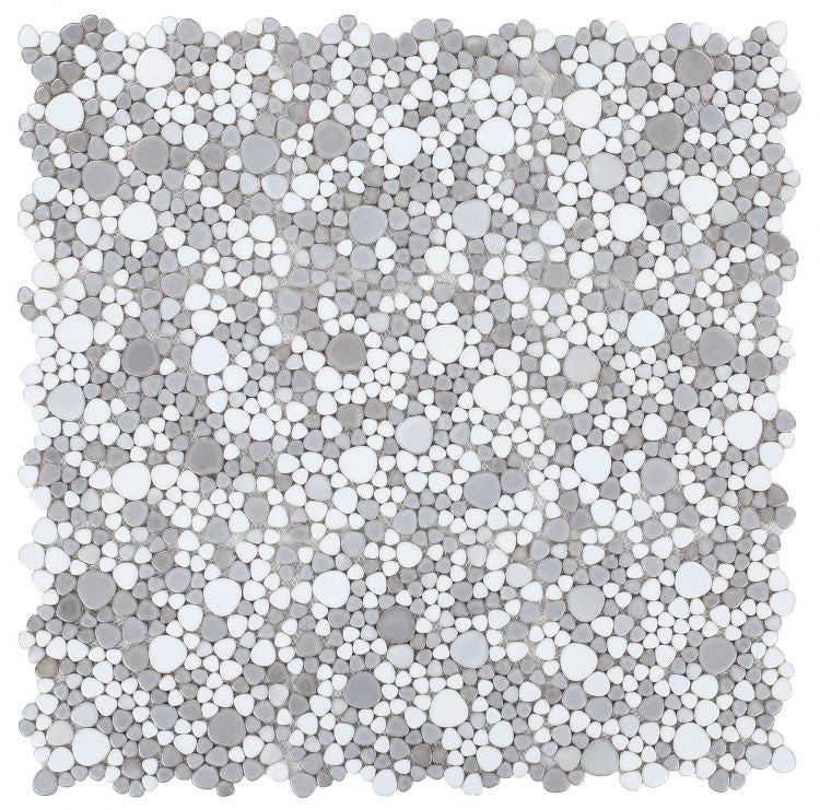 NB797 Dusk Pebble Mosaic Tile 9 sheets together