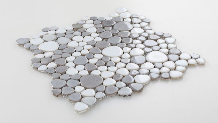NB797 Dusk Pebble Mosaic Tile Angle View