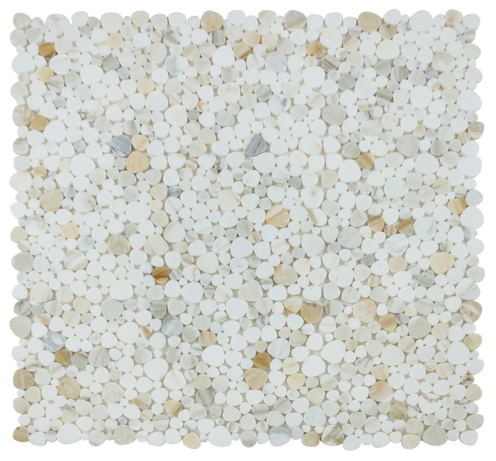NB834 Sliced Pebble Calacatta Gold Polished 4 sheets