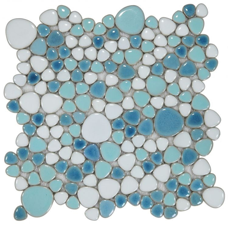 NB877 Jewel Iris Pebble Mosaic Tile