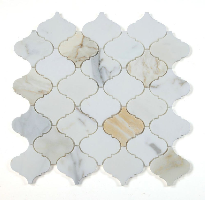 Calacatta Gold Arabesque Mosaic