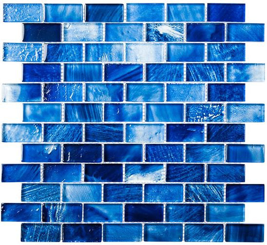 Natural Beauty Collection 1 x 2 glass mosaic tile NAT3604 Peru Diving
