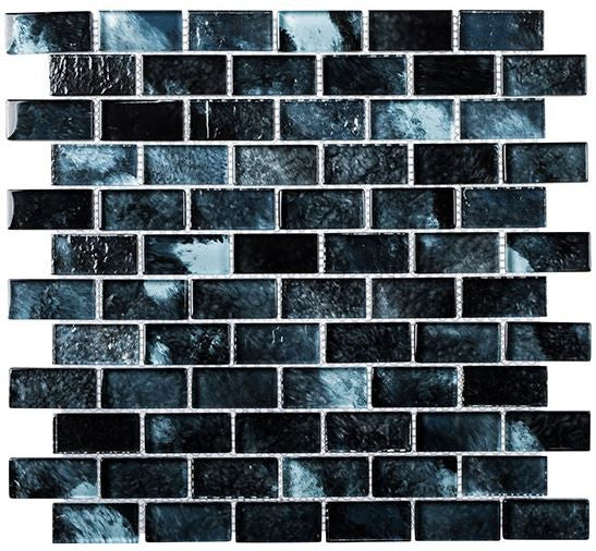Natural Beauty Collection 1 x 2 glass mosaic tile NAT3605 Lake Garda