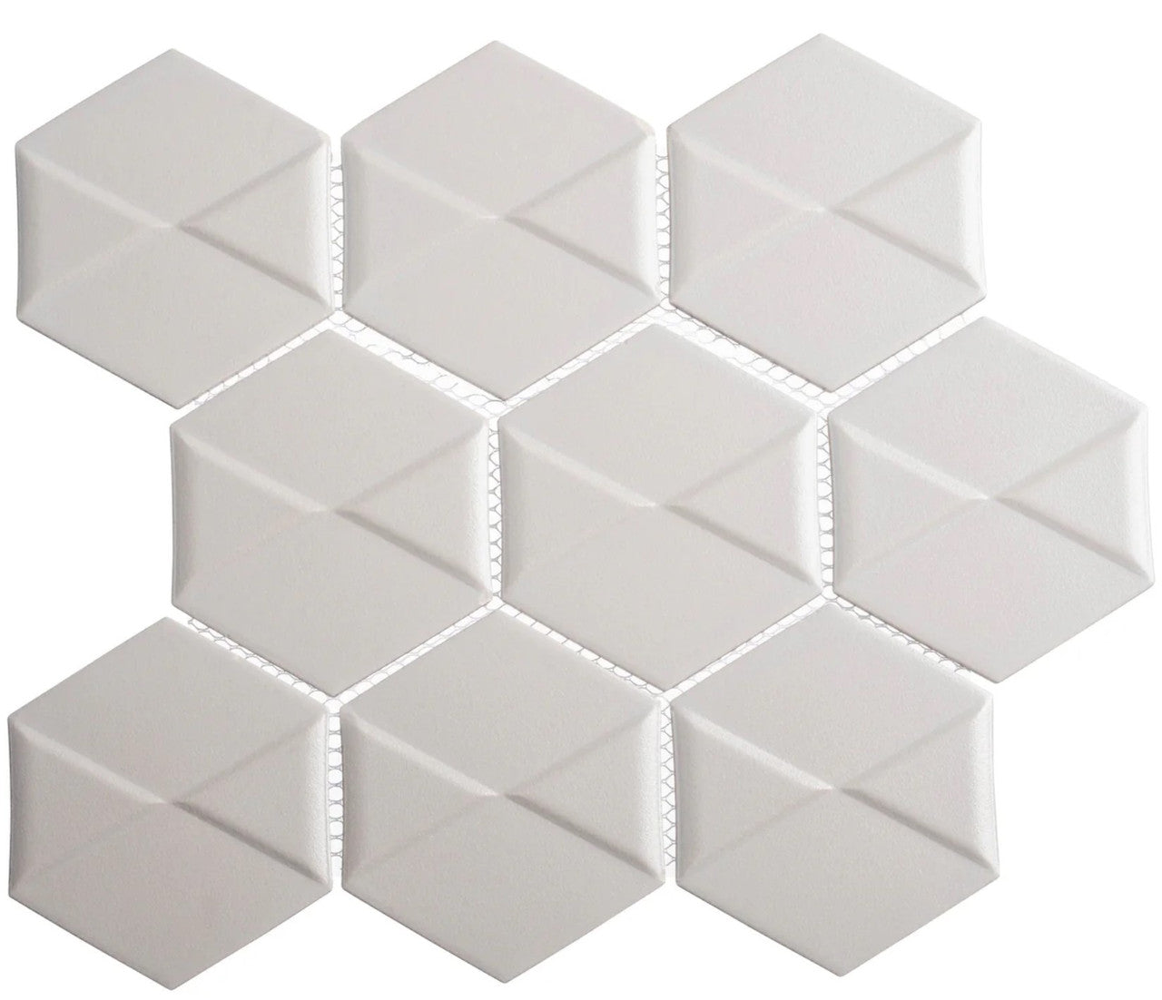 Nebula Collection 3D hexagon porcelain mosaic NEB-6262 Dramon