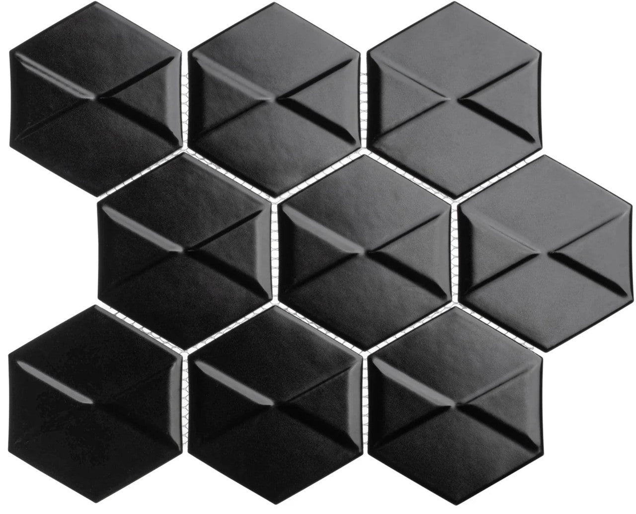 Nebula Collection 3D hexagon porcelain mosaic NEB-6263 Vardian