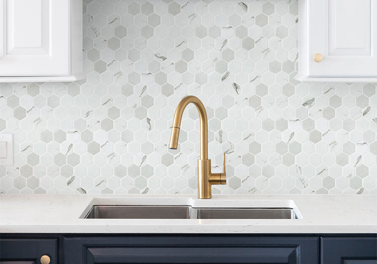 New Belfont Recycled Glass Tile Mosaic NBT-5432 Casual Grace Room Scene