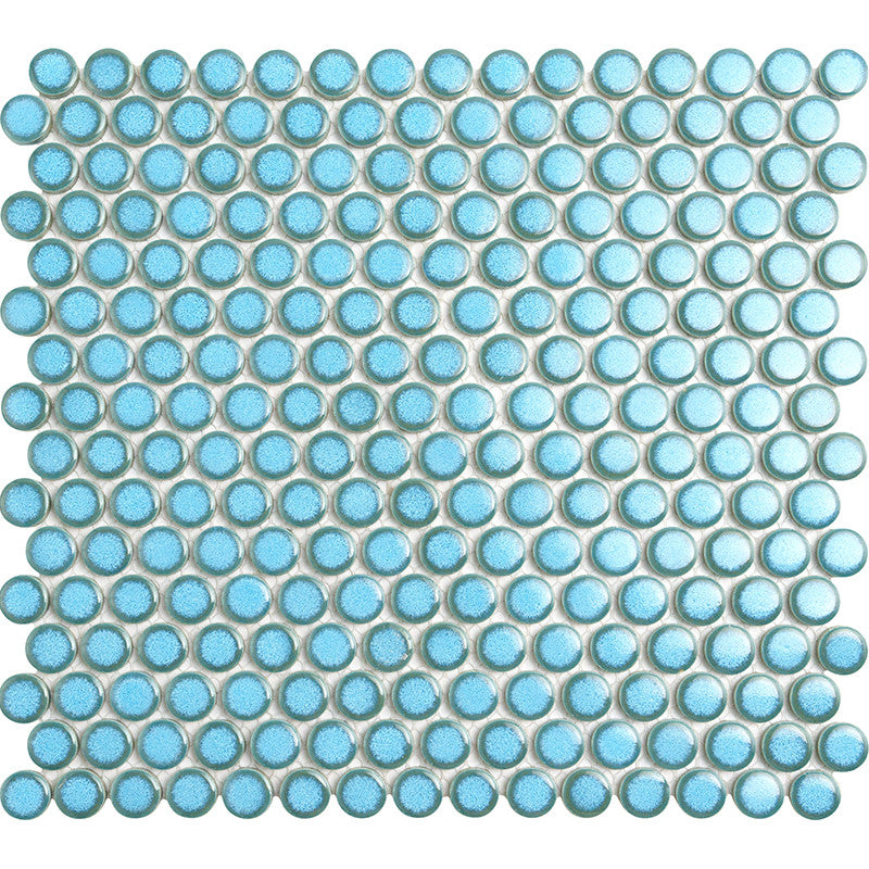 Porcelain Penny Round Mosaic Tile ORB-012BLG Meteor Shower