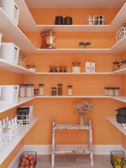 ORB-013ORG Solar Flare kitchen pantry tile