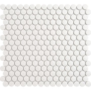 Porcelain Penny Round Mosaic Tile ORB-02WTM matte Rigel