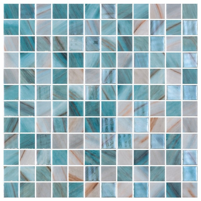Onix Mosaico 1 x 1 recycled glass tile mosaic Amalfi