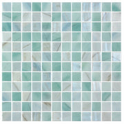 Onix Mosaico 1 x 1 Recycled Glass Tile Mosaic Cay Coco 5668