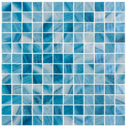 Onix mosaico 1 x 1 recycled glass tile mosaic Umbria 5669