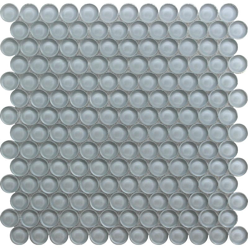 Mir Mosaic Tile Gray Cloud penny round mosaic PN-092