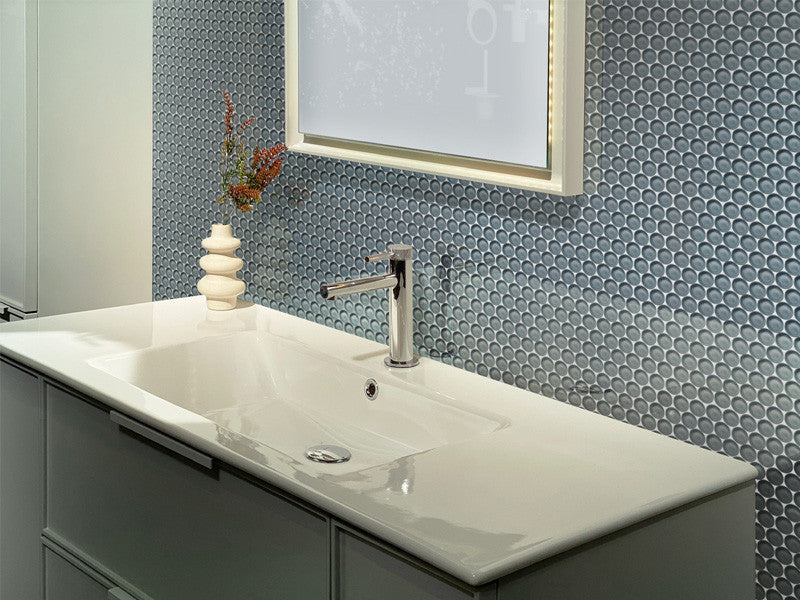 Mir Mosaic Tile Pale Penny Round Mosaic PN-095 bathroom wall tile