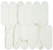 Paneria Collection PAN-9113 Biscotti Elongated Oval Mosaic Tile