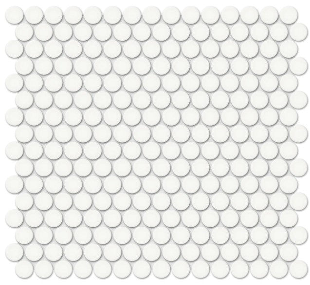 Anatolia Soho Penny Round 4501-0435-0 Matte Canvas White
