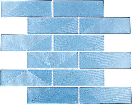 Pyradime Collection 2 x 6 glass subway tile mosaic PYD3702 Viva Calypso