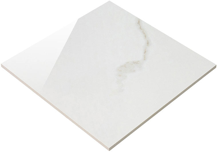 Renaissance Collection RNS-2801 Calacatta 12 x 12 Polished Tile angle view