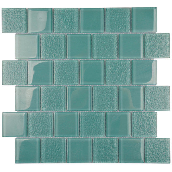 SERENITY-AQUA-2X2 NV0014 glass mosaic tile