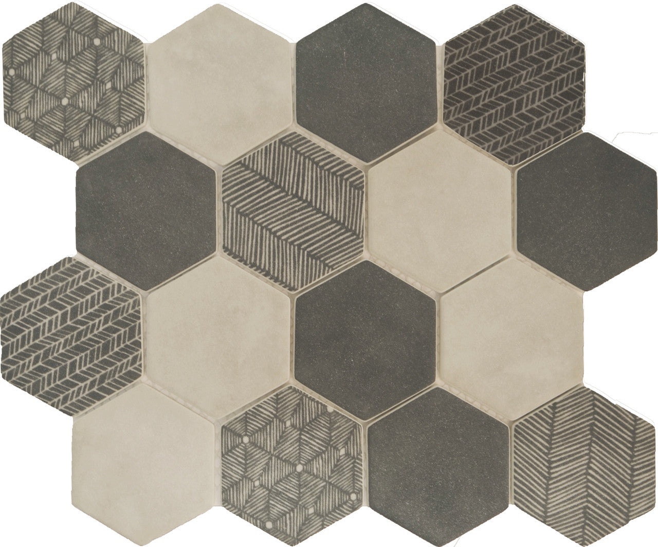 Soci Boho Flint Hexagon Mosaic SSA-1210