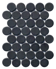 Soci Tile 2" Penny Round SSE-866 Onyx Matte Mosaic