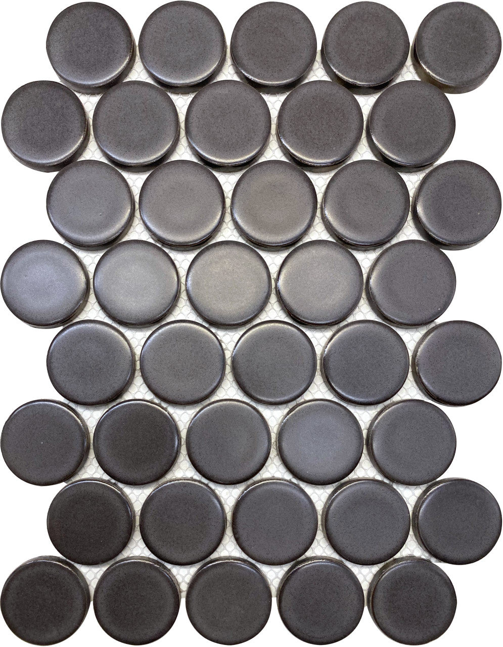 Soci Tile 2" penny round SSE-870 shadow matte mosaic