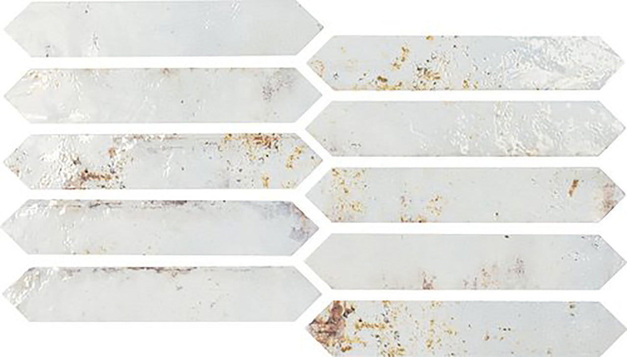Soci Tile Ironworks Series 2 x 10 Picket Oxid Glossy SSN-1587 SAMPLE