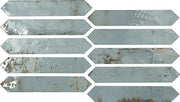 Soci Tile Ironworks Series Picket Aqua Glossy SSN-1588 SAMPLE