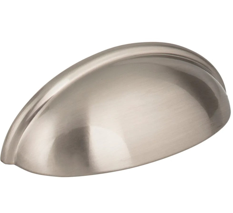Satin Nickel Florence Cabinet Cup Pull 2981SN Angle View