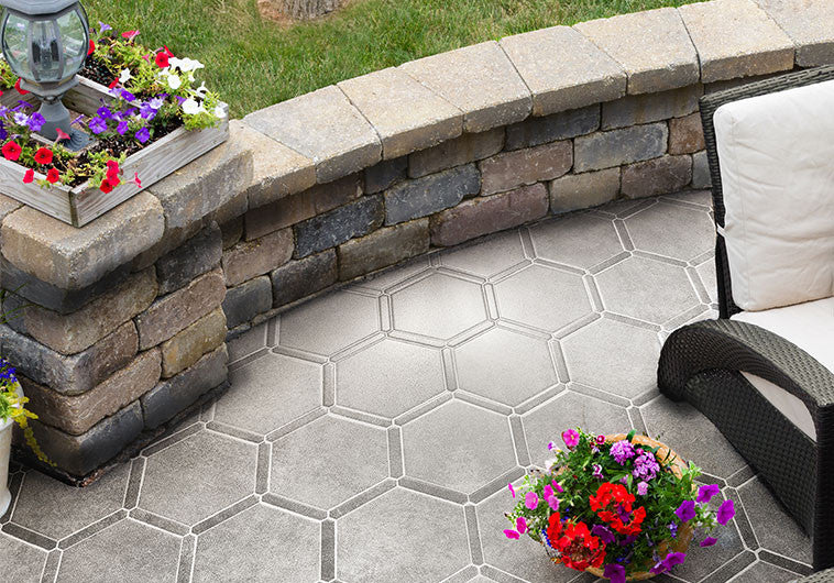 Serra SRA-6394 Metra hex 9 x 10 Matte Tile Floor Installation